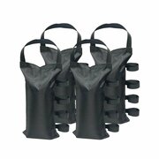 US WEIGHT Economy Fillable Canopy Weight Bags, Black, 4PK U0067